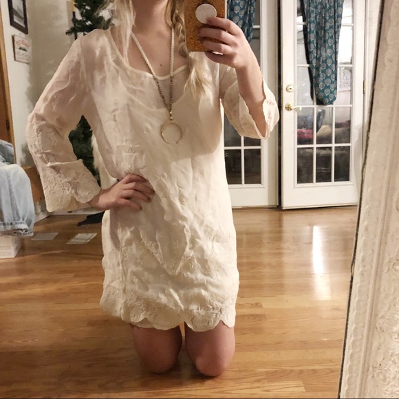 Lucky Brand Dresses & Skirts - Vtg. Lucky brand lace embroidered dress (M)